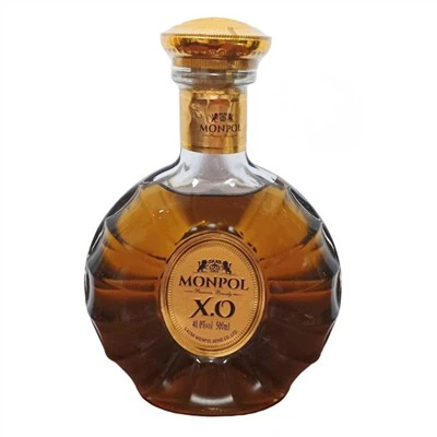 Garrafa de vidro de conhaque alto